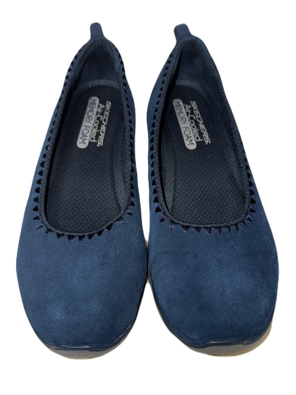 NWOT Skechers Cleo 2.0 Ballet Flats in Navy Blue Suede Slip-On Size 9